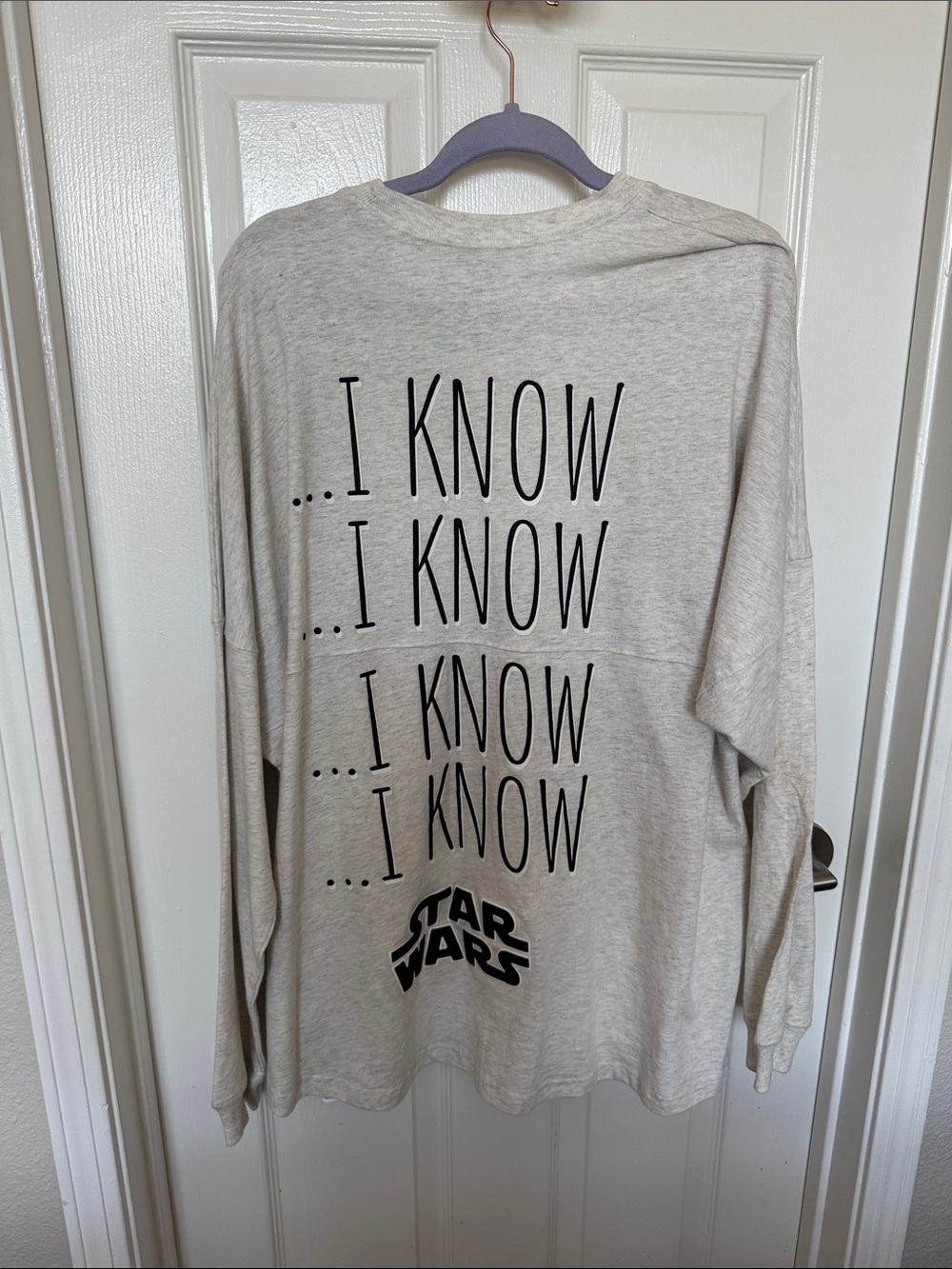 Star Wars Millennium Falcon Long Sleeve Tee - Light Heather Gray
